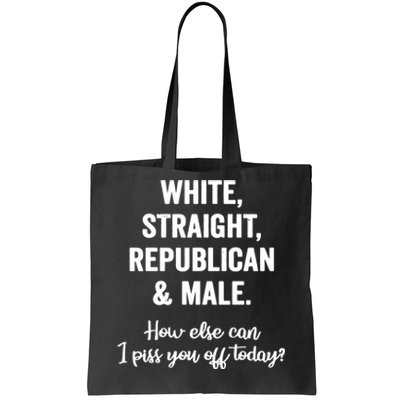 White Straight Republican Male Tote Bag