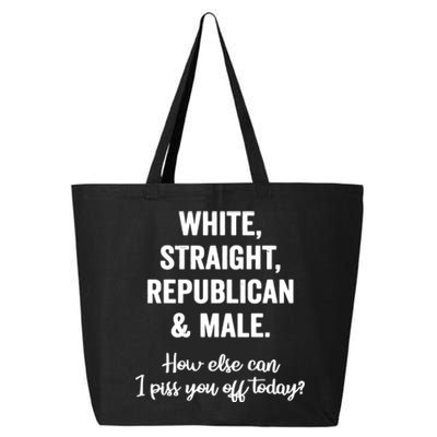 White Straight Republican Male 25L Jumbo Tote