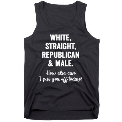 White Straight Republican Male Tank Top