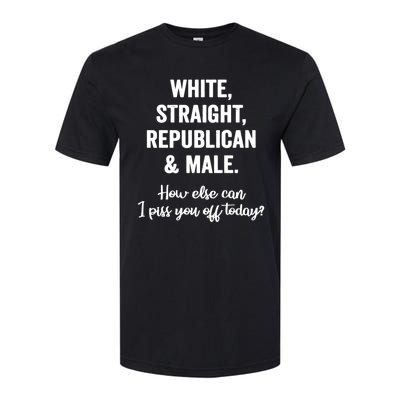 White Straight Republican Male Softstyle® CVC T-Shirt