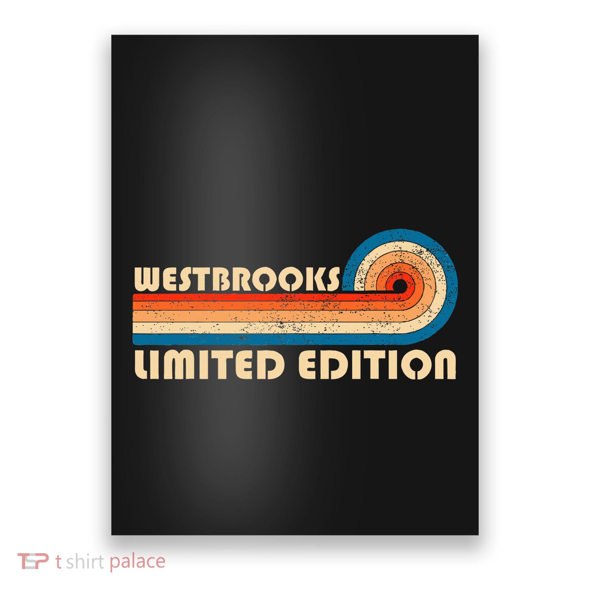 Westbrooks Surname Retro Vintage 80s 90s Birthday Reunion Poster