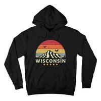 Wisconsin Shirt. Retro Style WI, USA Hoodie