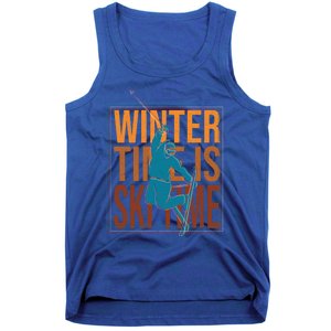 Winter Ski Skier Skiing Gift Tank Top