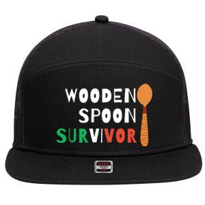 Wooden Spoon Survivor 7 Panel Mesh Trucker Snapback Hat