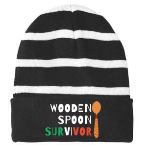 Wooden Spoon Survivor Striped Beanie with Solid Band