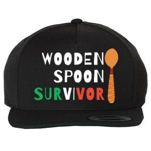 Wooden Spoon Survivor Wool Snapback Cap