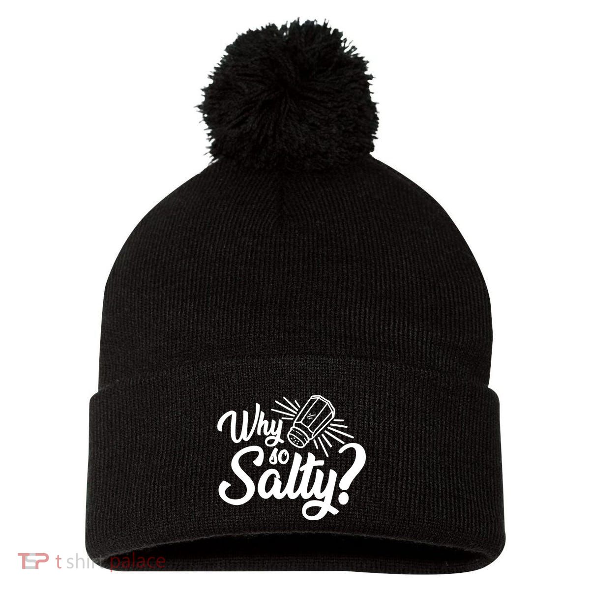 Why So Salty Pom Pom 12in Knit Beanie