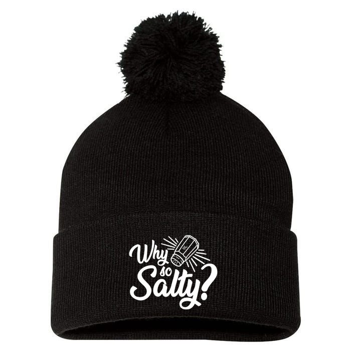 Why So Salty Pom Pom 12in Knit Beanie
