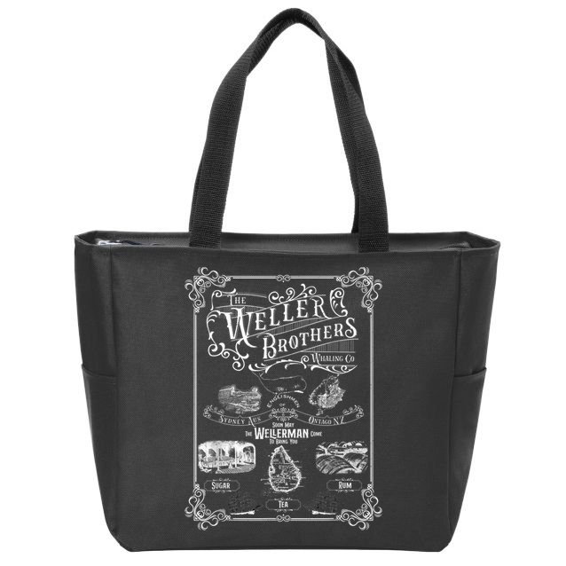 Wellerman Sea Shanty Weller Brothers Soon May The Wellerman Zip Tote Bag