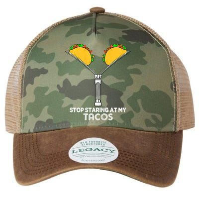 Wo Stop Staring At My Tacos Mexican Cinco De Mayo Legacy Tie Dye Trucker Hat