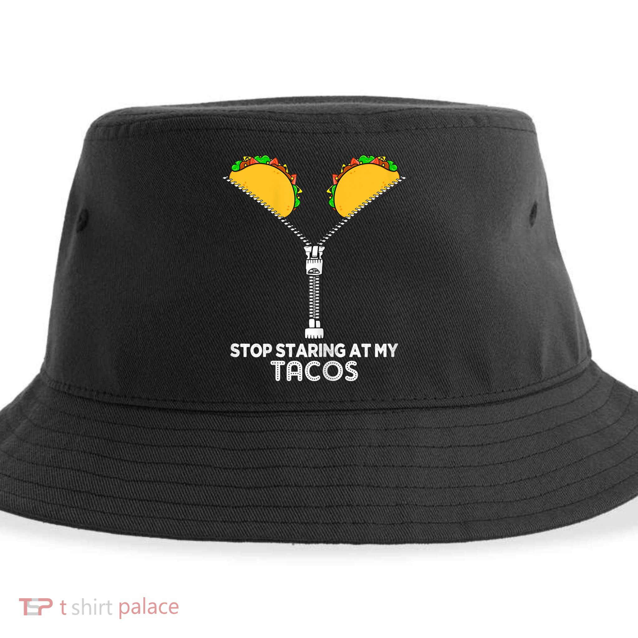 Wo Stop Staring At My Tacos Mexican Cinco De Mayo Sustainable Bucket Hat