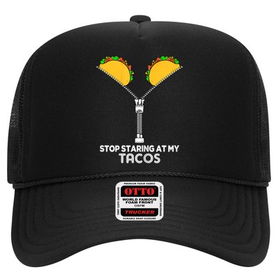 Wo Stop Staring At My Tacos Mexican Cinco De Mayo Trucker Hat
