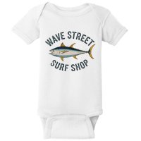 Wave Street Surf Shop Yellow Fin Tuna Graphic Fishing Baby Bodysuit