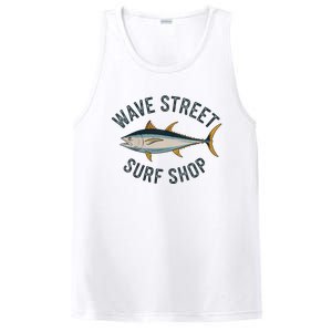 Wave Street Surf Shop Yellow Fin Tuna Graphic Fishing PosiCharge Competitor Tank