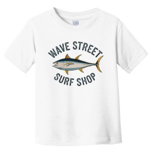 Wave Street Surf Shop Yellow Fin Tuna Graphic Fishing Toddler T-Shirt