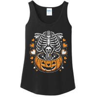 Women Skeleton S Pregnancy Announcement Mom Halloween Ladies Essential Tank