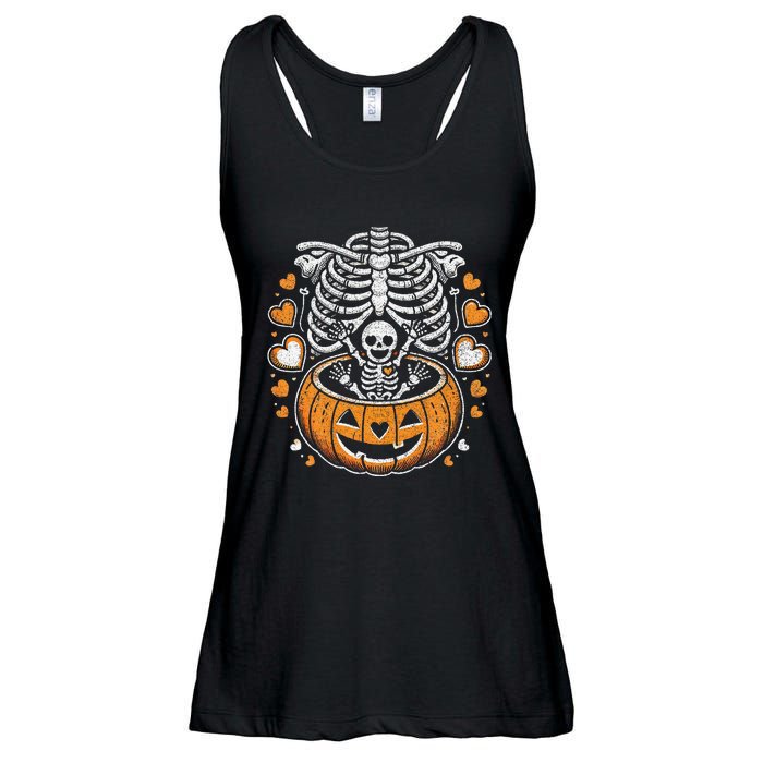 Women Skeleton S Pregnancy Announcement Mom Halloween Ladies Essential Flowy Tank