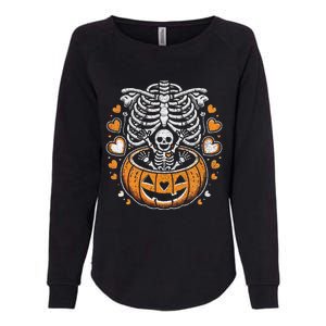 Women Skeleton S Pregnancy Announcement Mom Halloween Womens California Wash Sweatshirt