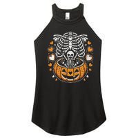 Women Skeleton S Pregnancy Announcement Mom Halloween Women's Perfect Tri Rocker Tank