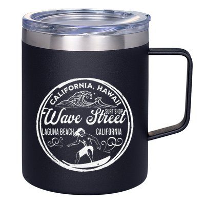 Wave Street Surf Shop Vintage 12oz Stainless Steel Coffee Mug