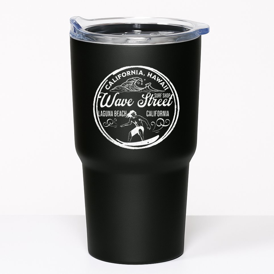 Wave Street Surf Shop Vintage Tumbler