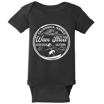 Wave Street Surf Shop Vintage Baby Bodysuit