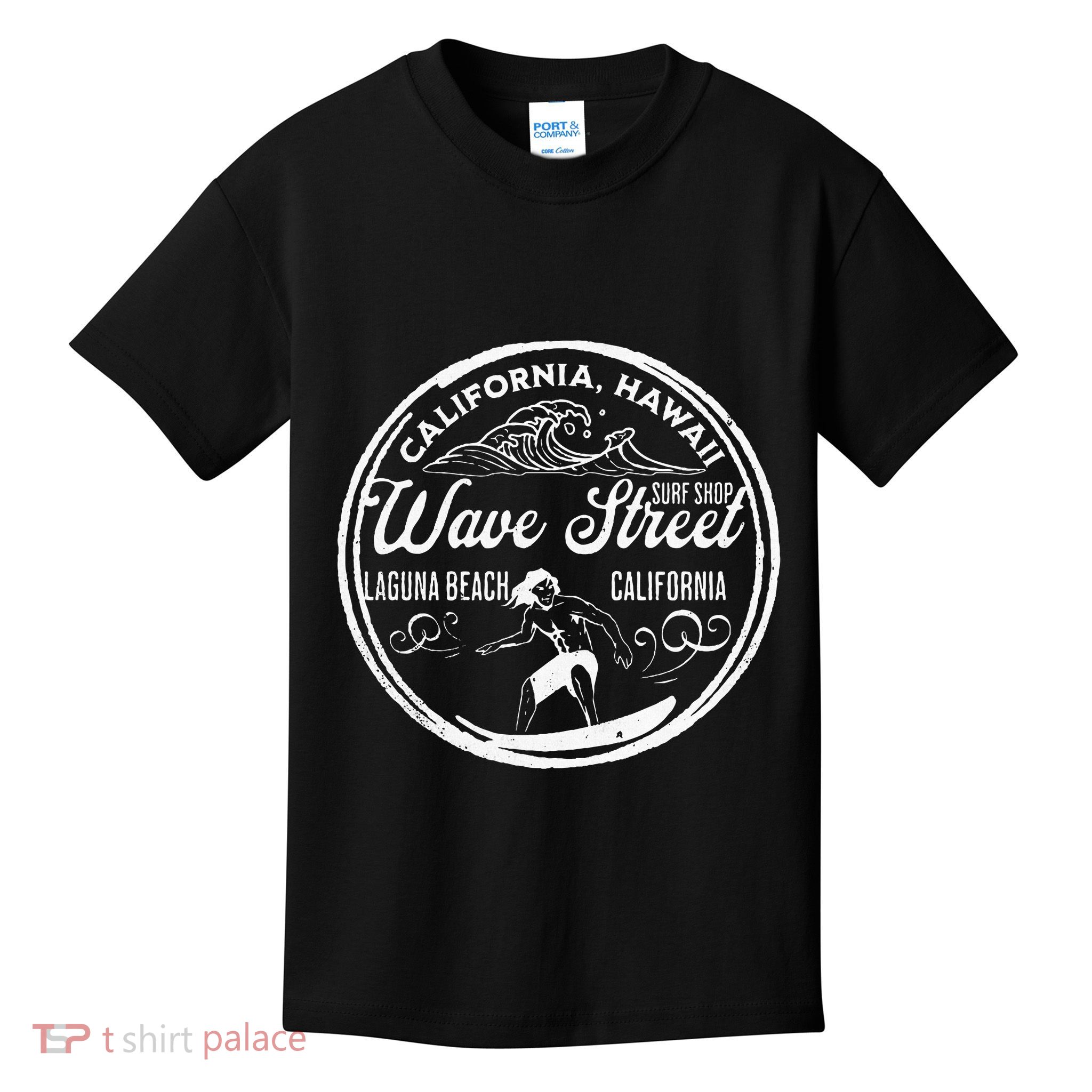 Wave Street Surf Shop Vintage Kids T-Shirt