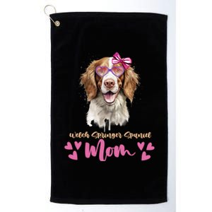 Welsh Springer Spaniel Dog Mom Mothers Day Lover Dog Gift Platinum Collection Golf Towel