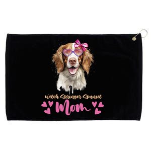 Welsh Springer Spaniel Dog Mom Mothers Day Lover Dog Gift Grommeted Golf Towel