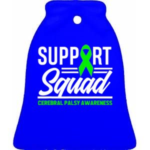 Warrior Support Squad Cerebral Palsy Awareness Great Gift Ceramic Bell Ornament