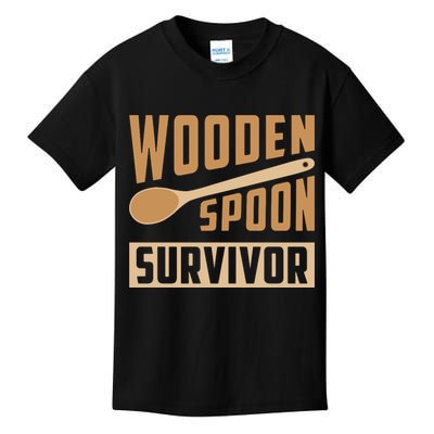 Wooden Spoon Survivor Funny Kids T-Shirt