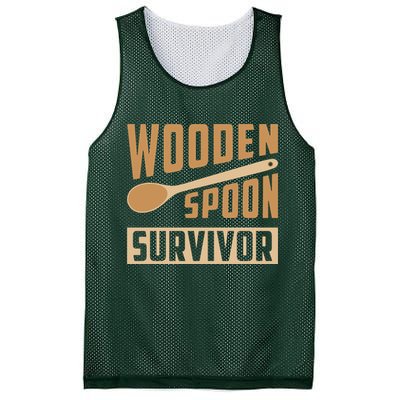 Wooden Spoon Survivor Funny Mesh Reversible Basketball Jersey Tank