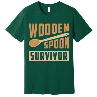 Wooden Spoon Survivor Funny Premium T-Shirt
