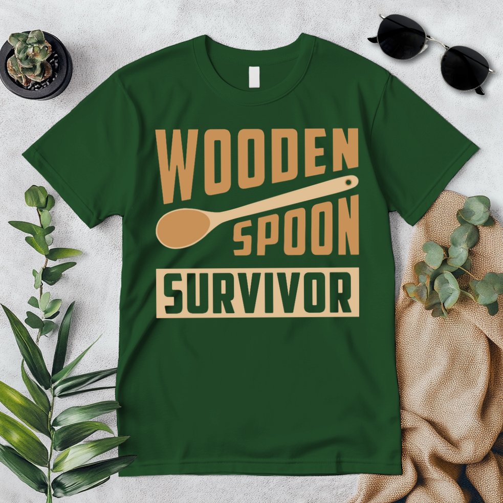 Wooden Spoon Survivor Funny Premium T-Shirt