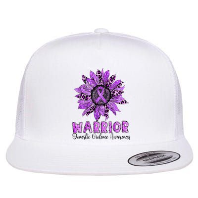 Warrior Survivor Support Domestic Violence Awareness Flat Bill Trucker Hat