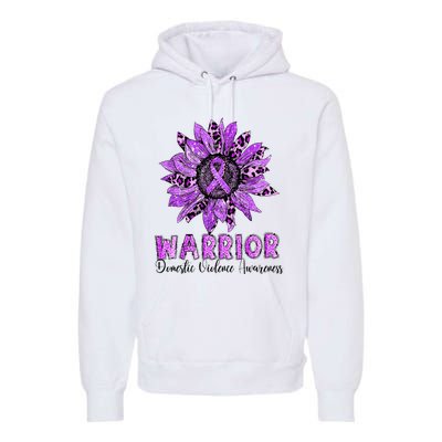 Warrior Survivor Support Domestic Violence Awareness Premium Hoodie