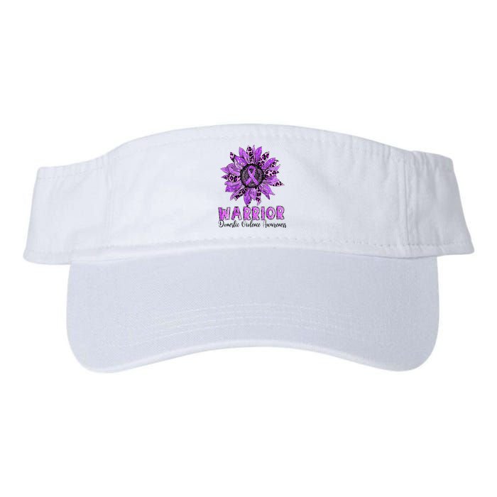 Warrior Survivor Support Domestic Violence Awareness Valucap Bio-Washed Visor