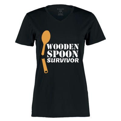 Wooden Spoon Survivor Italian Filipino Pride Women's Momentum V-Neck T-Shirt