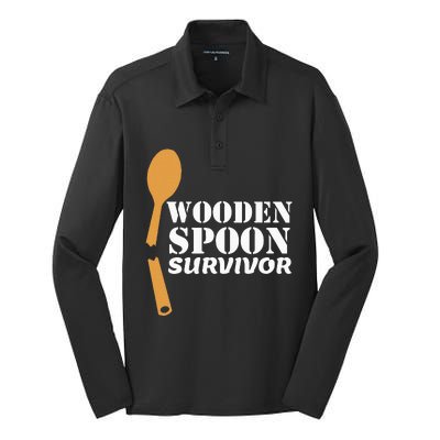 Wooden Spoon Survivor Italian Filipino Pride Silk Touch Performance Long Sleeve Polo