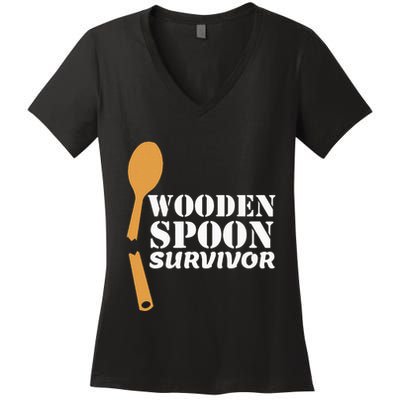 Wooden Spoon Survivor Italian Filipino Pride Women's V-Neck T-Shirt