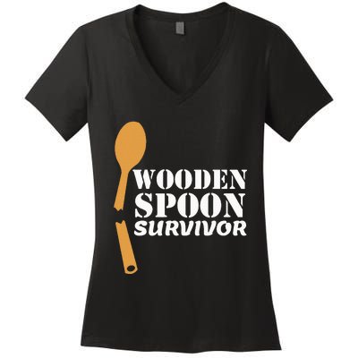 Wooden Spoon Survivor Italian Filipino Pride Women's V-Neck T-Shirt