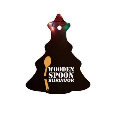 Wooden Spoon Survivor Italian Filipino Pride Ceramic Tree Ornament