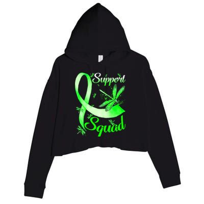 Warrior Support Squad Dragonfly Cerebral Palsy Awareness Cute Gift Crop Fleece Hoodie