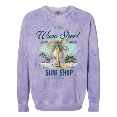 Wave Street Surf Shop Authentic Colorblast Crewneck Sweatshirt