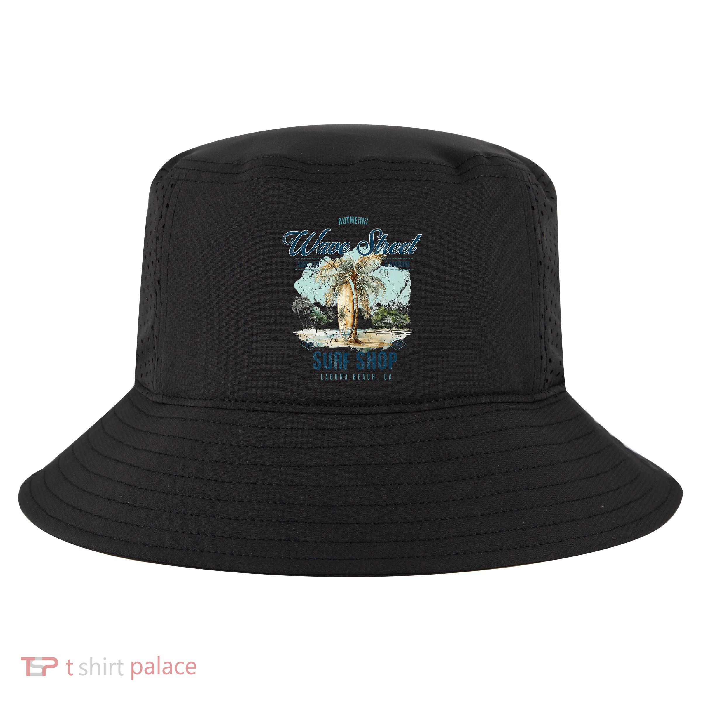 Wave Street Surf Shop Authentic Cool Comfort Performance Bucket Hat