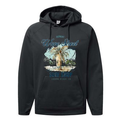 Wave Street Surf Shop Authentic Performance Fleece Hoodie