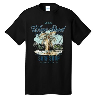 Wave Street Surf Shop Authentic Tall T-Shirt