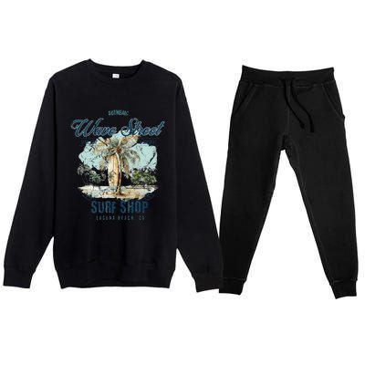 Wave Street Surf Shop Authentic Premium Crewneck Sweatsuit Set