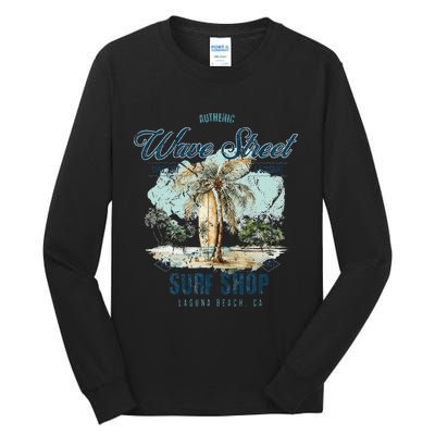 Wave Street Surf Shop Authentic Tall Long Sleeve T-Shirt