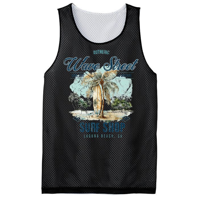 Wave Street Surf Shop Authentic Mesh Reversible Basketball Jersey Tank